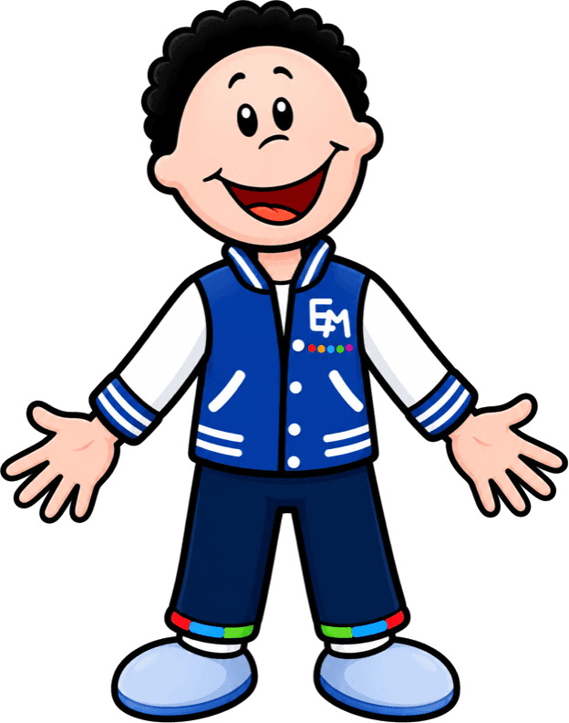 Niño mayor con uniforme de EducaMates
